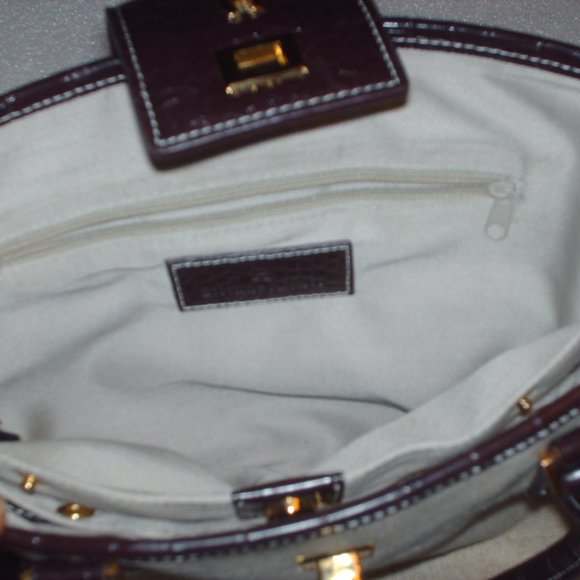 Etienne Aigner Bags Etienne Aigner Brown Alligator Print Purse